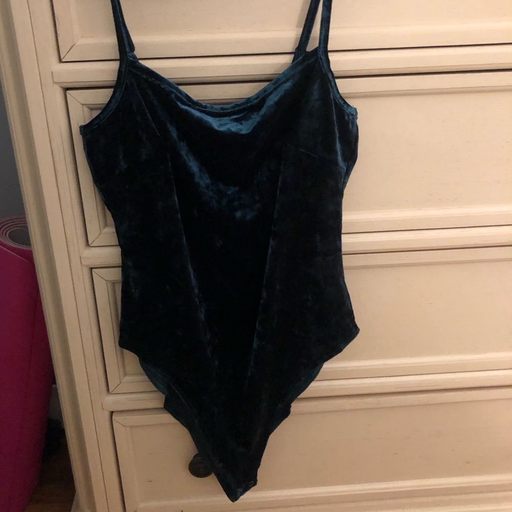 Velvet body suit Forever 21